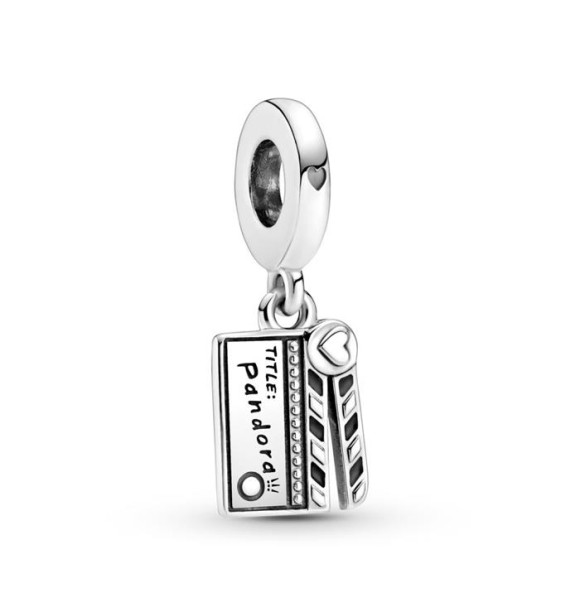 799423C01-Charm Colgante en plata de ley Claqueta Película