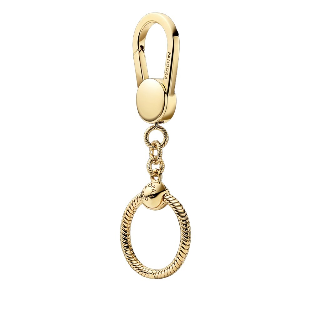 PANDORA 362237C00 Porta dijes para bolso chapado en oro de 14k con