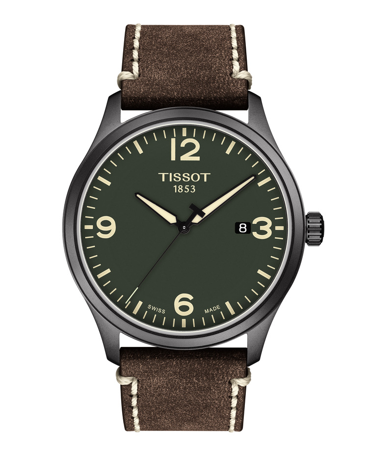TISSOT XL/GR/Q/GREY/L.BROWN/GREEN T1164103609700